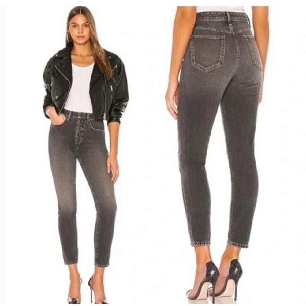 WeWoreWhat x Joe's THE Danielle Jeans 24 High Rise Vintage Straight gray